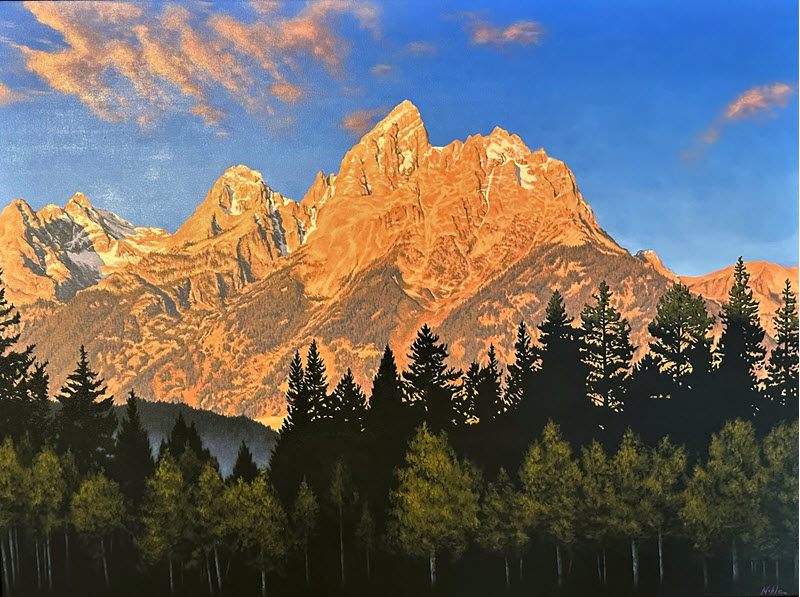 Grand Teton, an oil painting by Ed Noble